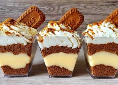 طرز تهیه دسر لوتوس؛ دسر کرمی و کاراملی با بیسکویت لوتوس